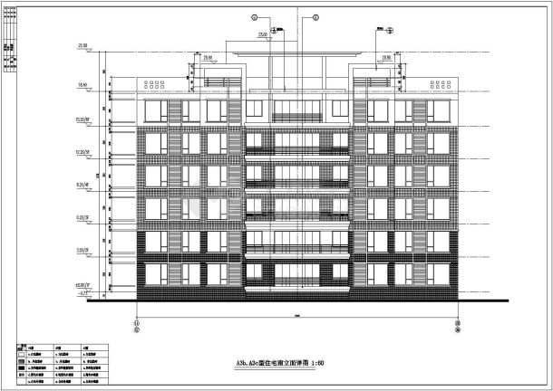 某地小区多层住宅楼建筑方案设计图-图二