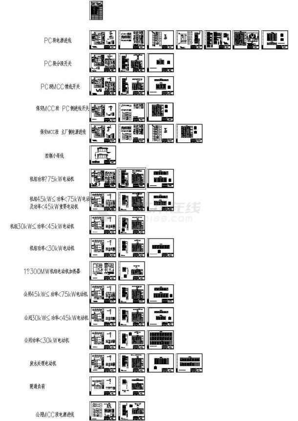 全套脱硫二次图cad图纸（dwg格式）-图一