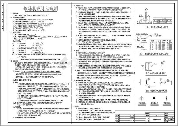 120米x200米门式轻钢结构厂房结构图纸-图二