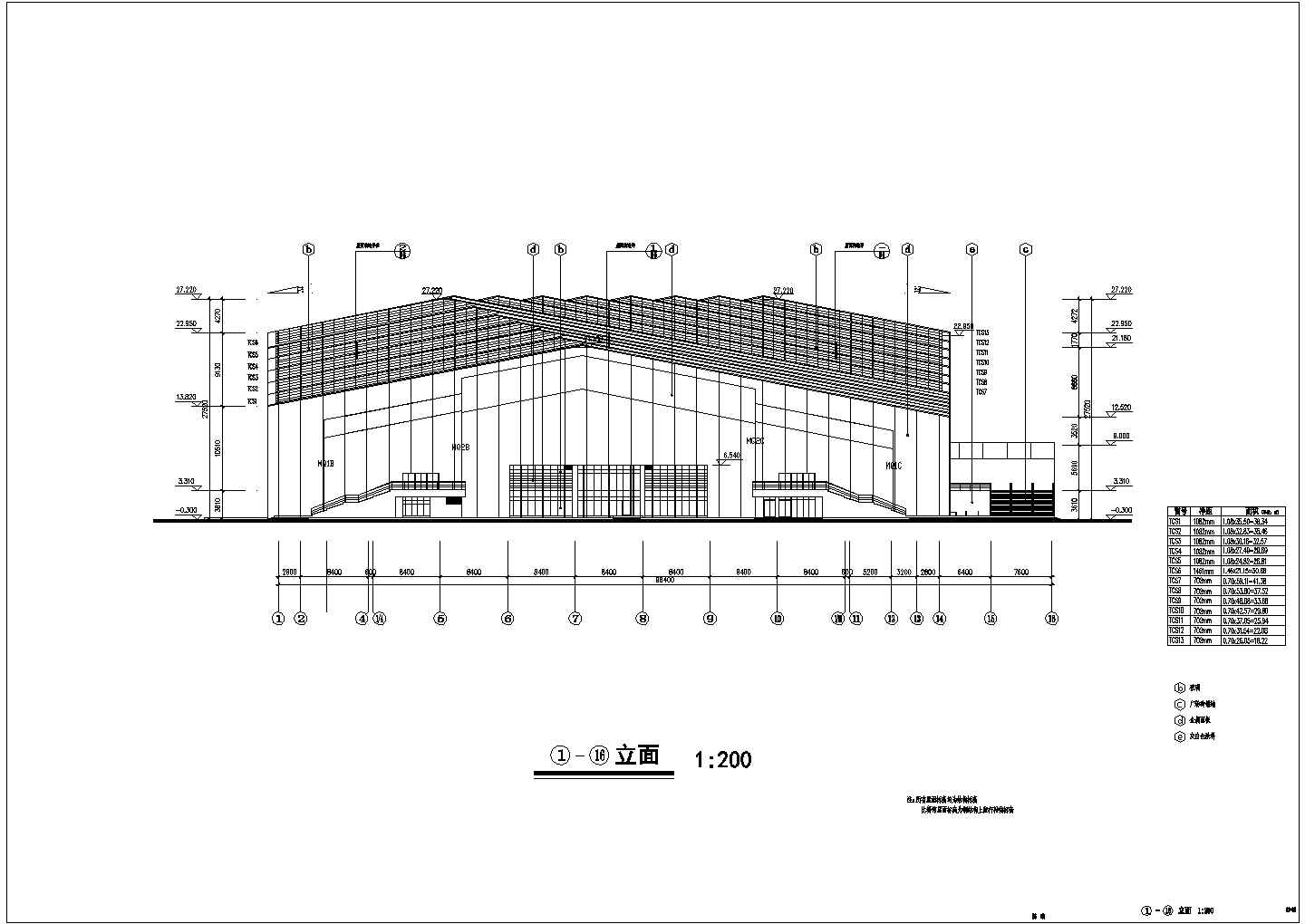 河南农业大学体育馆建筑设计施工图