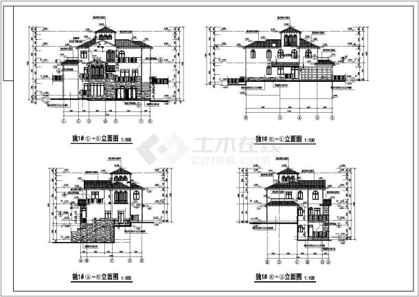 某小区二层西班牙别墅建筑设计方案-图一