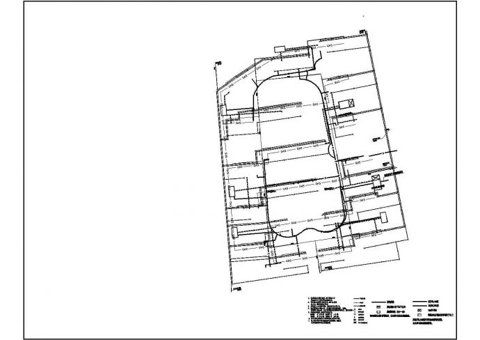 某高层住宅小区规划设计总平面布置图_图1
