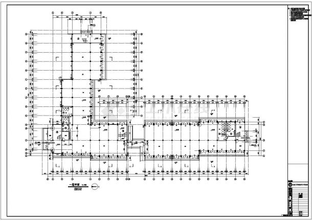 某地四层框架结构大院建筑设计施工图纸-图一
