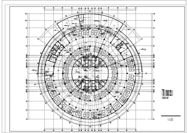 圆形建筑设计平面图图片