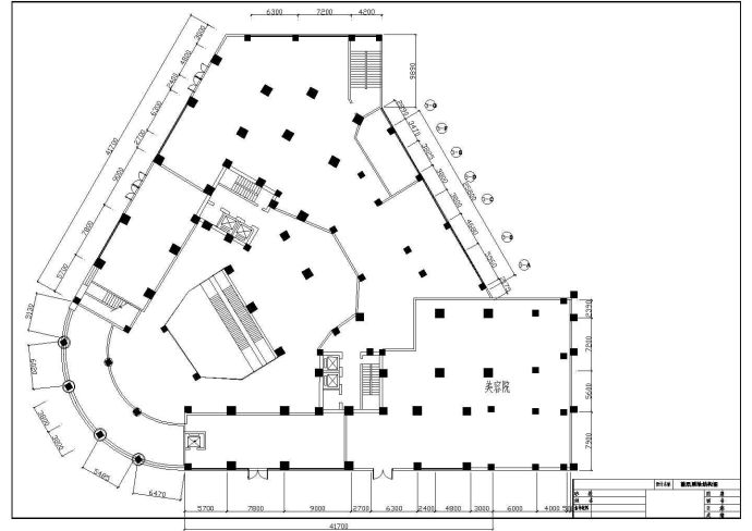 某四层百货商场整体装修设计施工图_图1