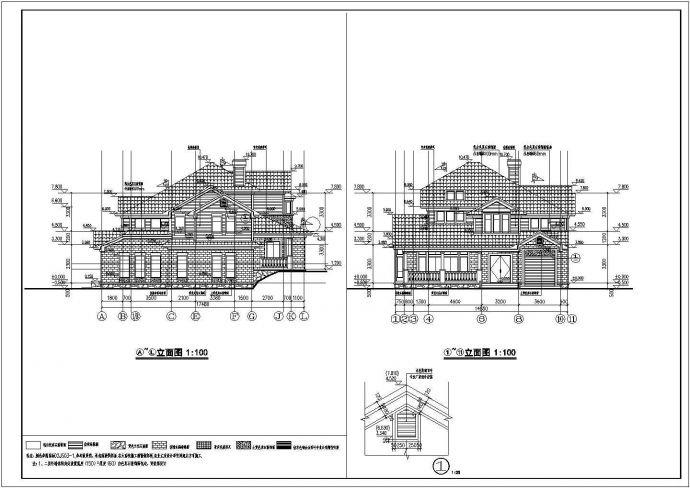 安徽某小区8#二层别墅会所建筑设计施工图_图1