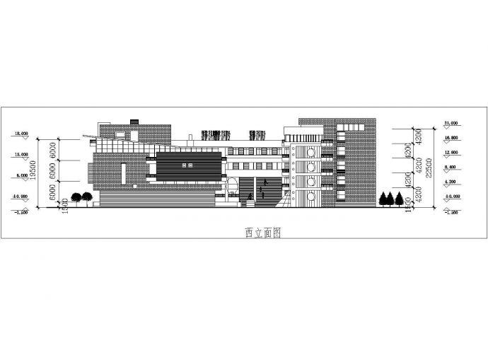 某地区大学教学楼建筑方案设计图纸_图1