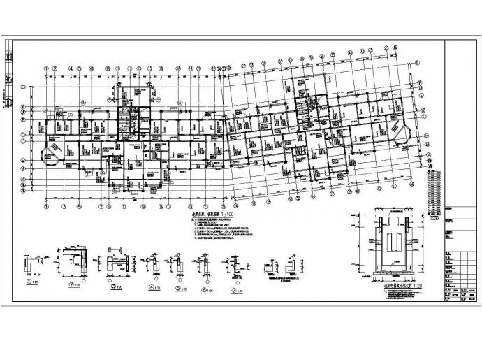 某地17层框架剪力墙（短肢）结构住宅全套结构施工图_图1