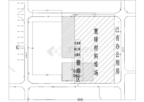 某地区炼油厂规划设计总平面布置图-图二