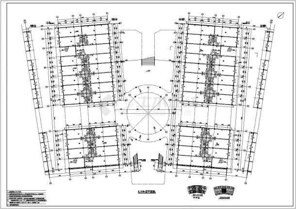 某地二层框架建材市场建筑设计施工图-图二