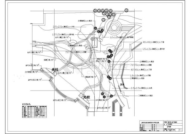 黄石市人民广场绿化配置全套施工图-图二