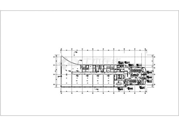 某500平方左右小型办公室布置方案图-图一