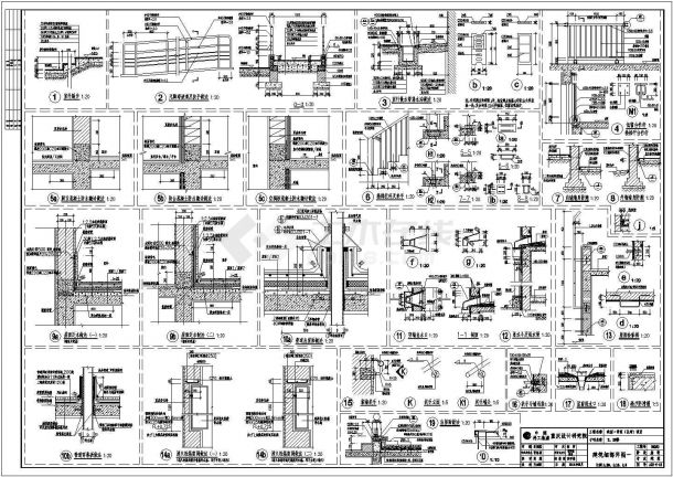 各种不同类型建筑构造大样节点详图-图一