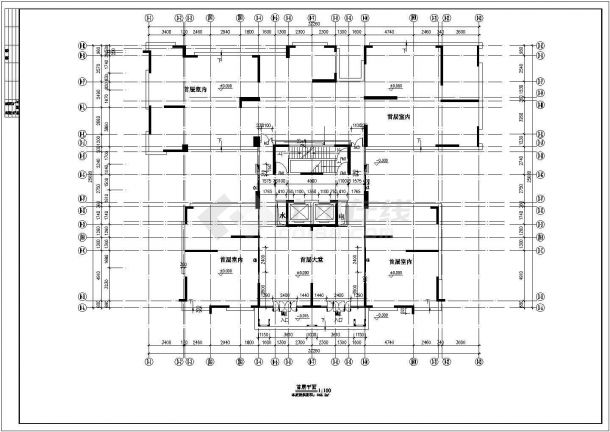 某26层平台花园详细建筑设计施工图-图一