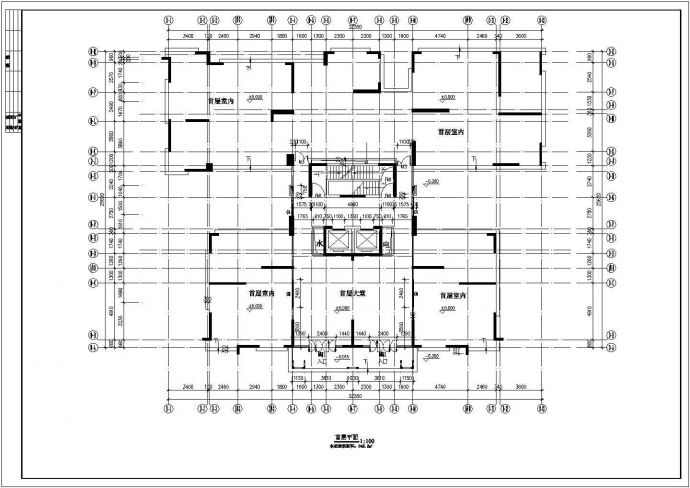某26层平台花园详细建筑设计施工图_图1