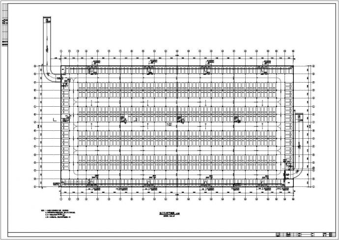 某城市大型地下汽车库建筑设计施工图_图1