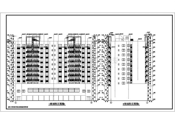 某地11层框架结构小区住宅楼建筑方案图-图一