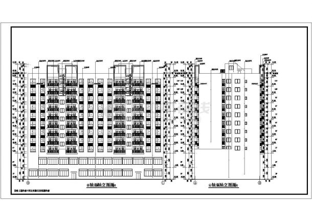 某地11层框架结构小区住宅楼建筑方案图-图二