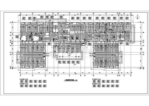 武威某三层展览中心建筑采暖、通风设计施工图（六张）-图二