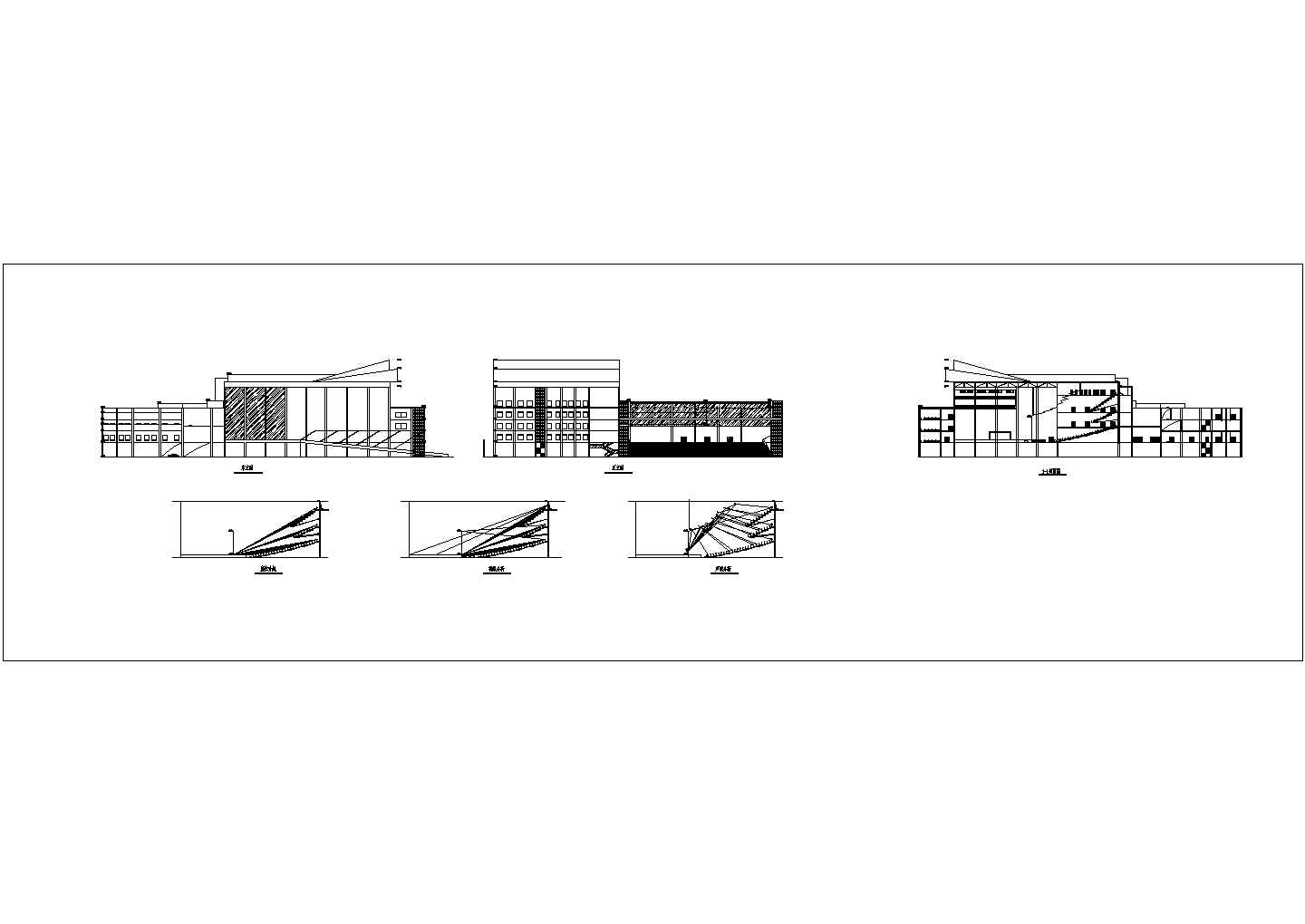 学生课题设计某四层大剧院建筑设计图纸