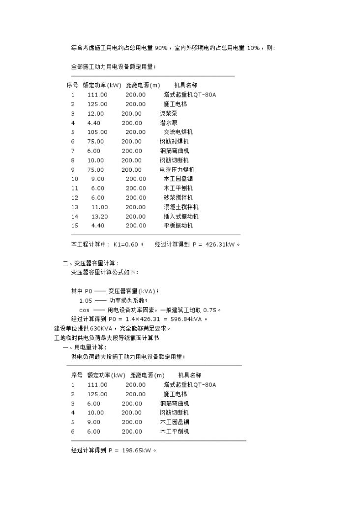 上海某住宅小区临时用电施工组织方案-图二