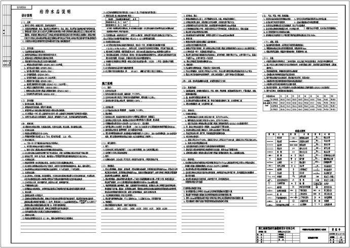 海南16层框剪结构公寓楼给排水及消防施工图_图1