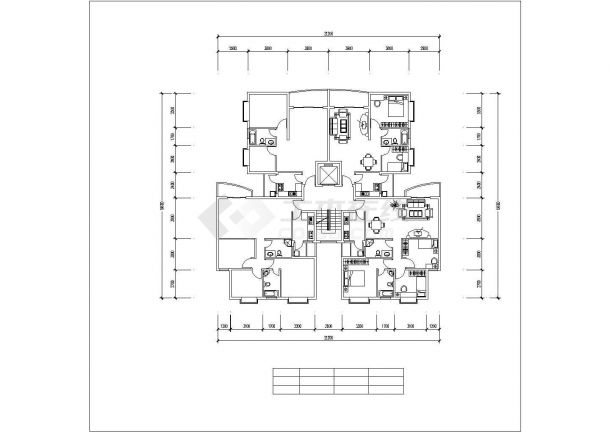 多个小高层平面户型布置图纸(共150个户型）-图二