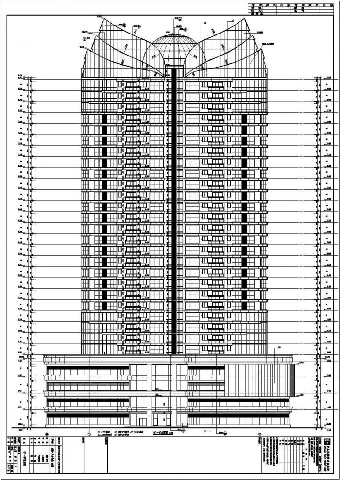 某地区29层商业住宅楼建筑设计方案_图1