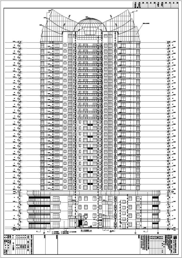 某地区29层商业住宅楼建筑设计方案-图二