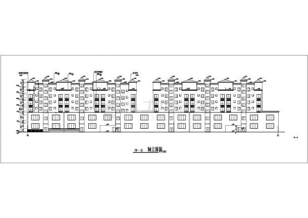 某地区六层商业住宅楼建筑设计施工图-图二