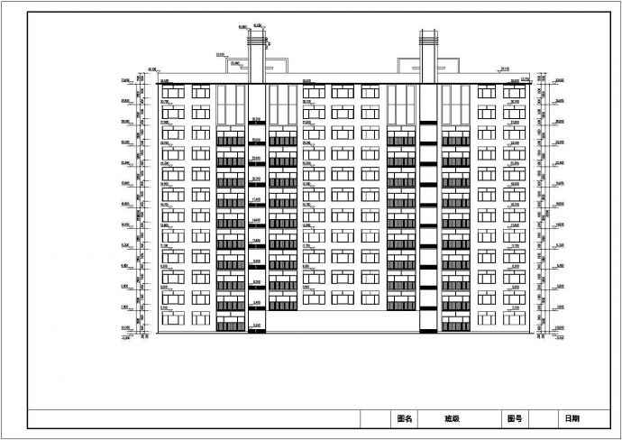 某小区11层住宅楼建筑设计方案（学生课程设计）_图1
