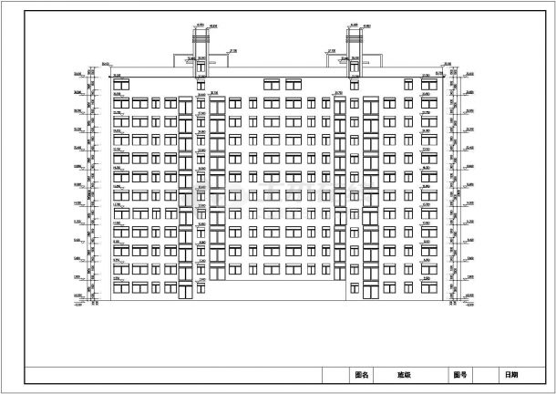某小区11层住宅楼建筑设计方案（学生课程设计）-图二