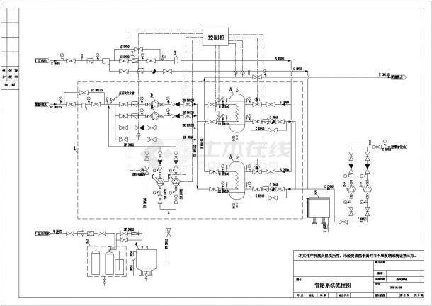 某化工厂区热交换站采暖设计施工图（3张）-图二