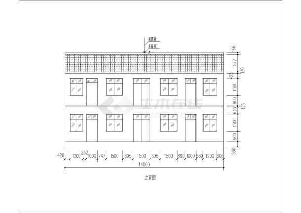 南方某地区新农村节能建筑住宅设计图-图一