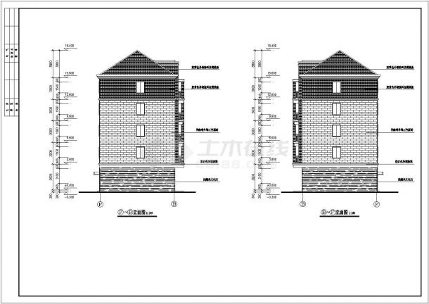 某五层框架结构住宅楼设计施工图（含建筑和结构）-图一
