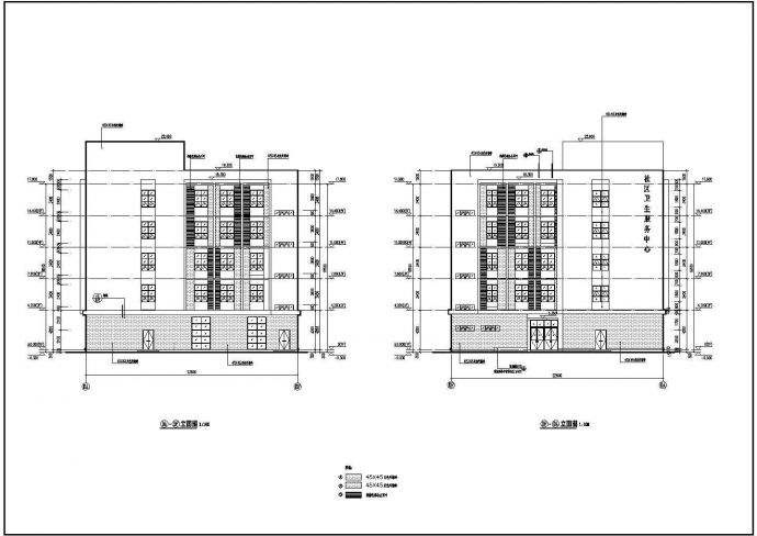 某社区卫生中心五层综合楼建筑设计方案_图1