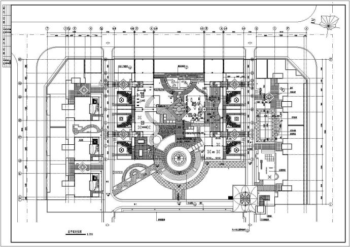 某综合社区的绿化景观施工全套图纸_图1