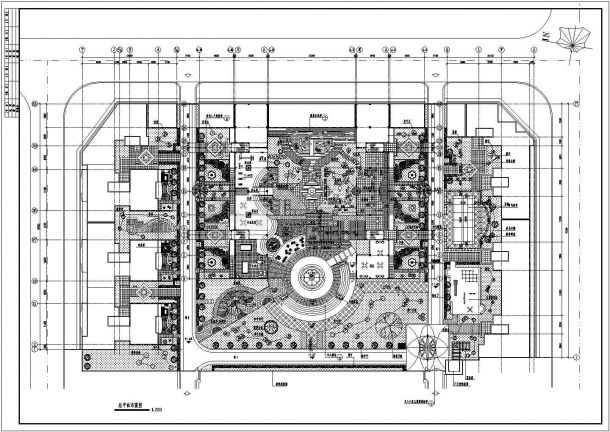 某综合社区的绿化景观施工全套图纸-图二