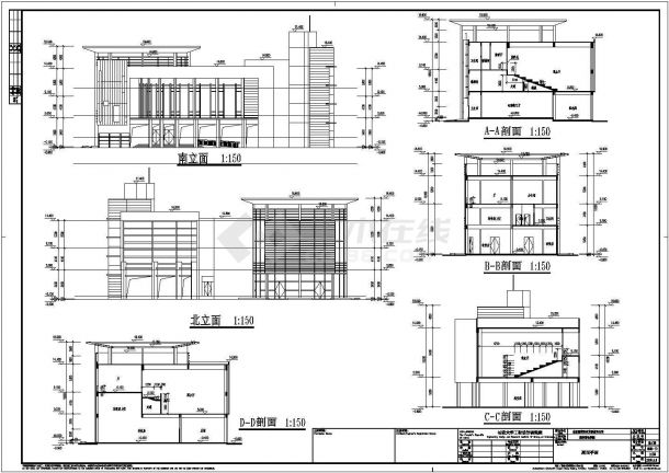 某地区三层中小型电影院建筑设计方案-图二