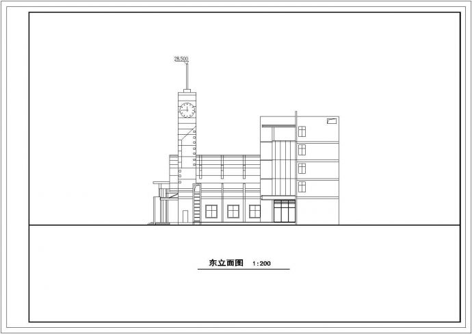 某地区汽车站四层综合楼建筑设计方案_图1