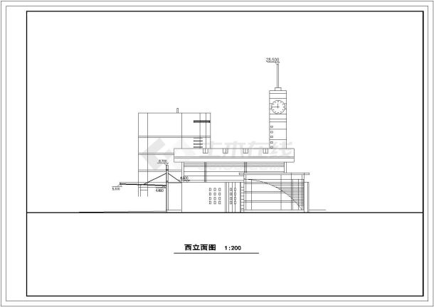 某地区汽车站四层综合楼建筑设计方案-图二
