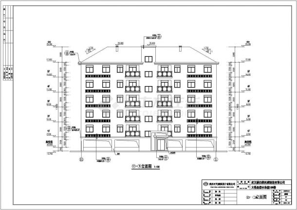 清水小区五层住宅楼建筑设计施工图-图二