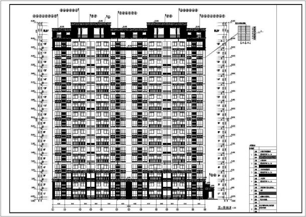 甲级院18层住宅全套建筑设计施工图-图一
