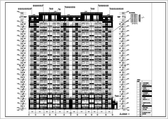 甲级院18层住宅全套建筑设计施工图_图1