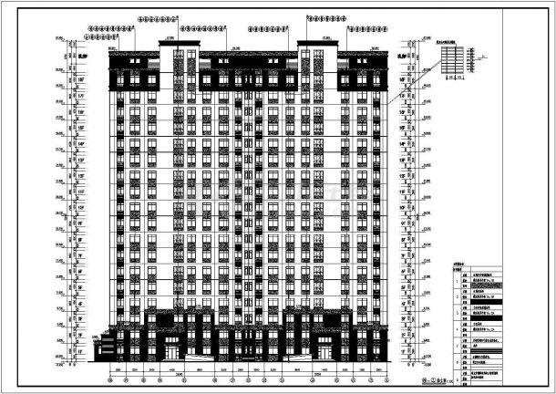 甲级院18层住宅全套建筑设计施工图-图二