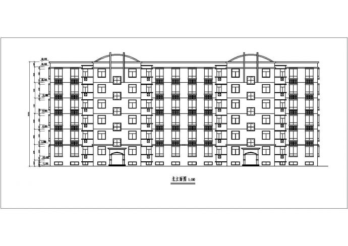 某小区六层住宅楼建筑方案设计图纸_图1