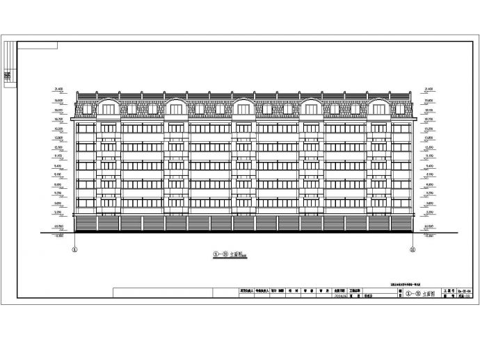 某地7层砖混结构住宅建筑设计图纸_图1
