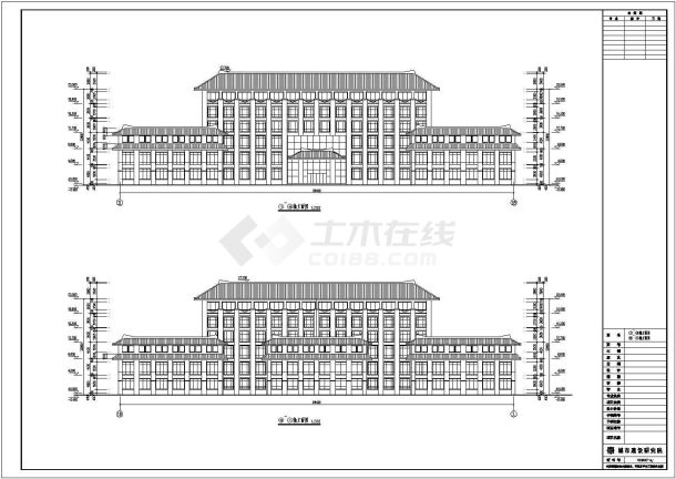 某地区6层行政综合办公楼建筑设计方案-图一