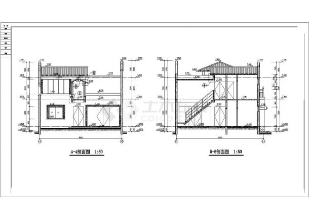 北京地区某两层四合院建筑设计施工图-图二