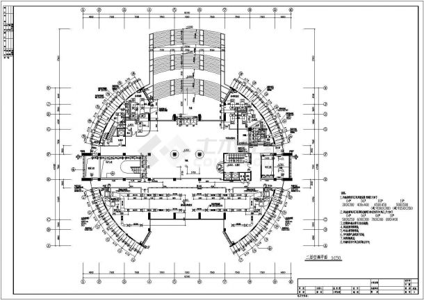 某地职业技术学院7层图书馆暖通空调设计施工图-图二